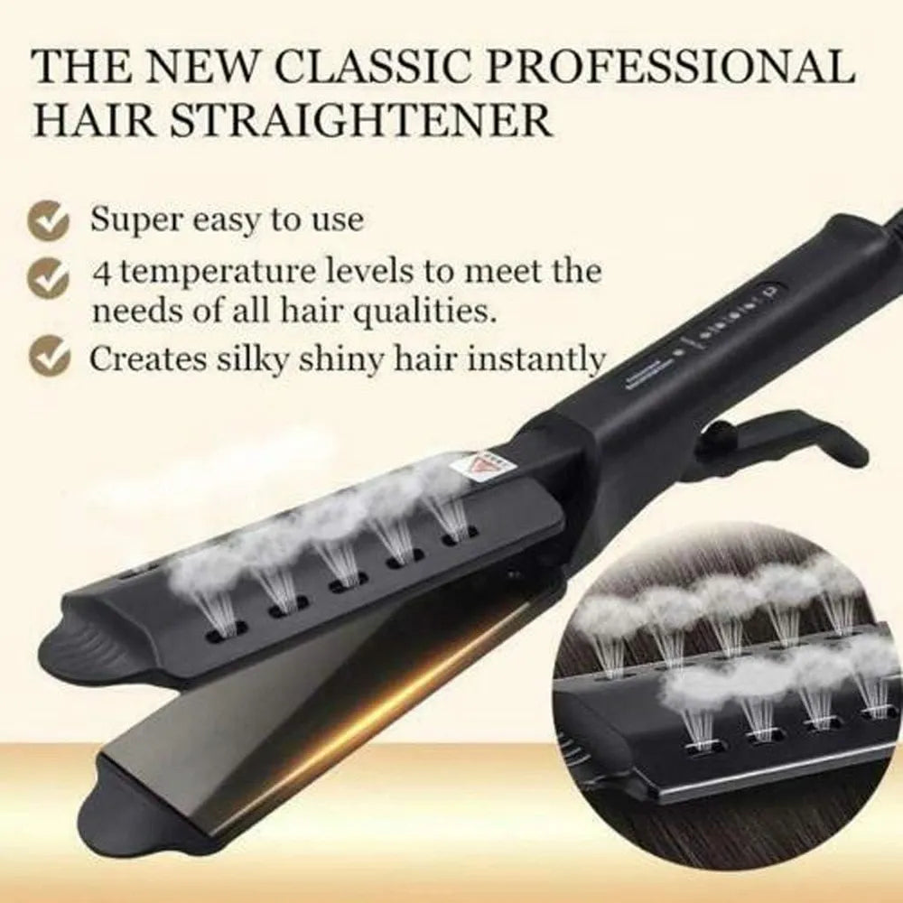 Curling And Straightening Dual Use Hair Straightening Splint Constant Temperature 4 Gears Portable Air Bangs Curling Straightener