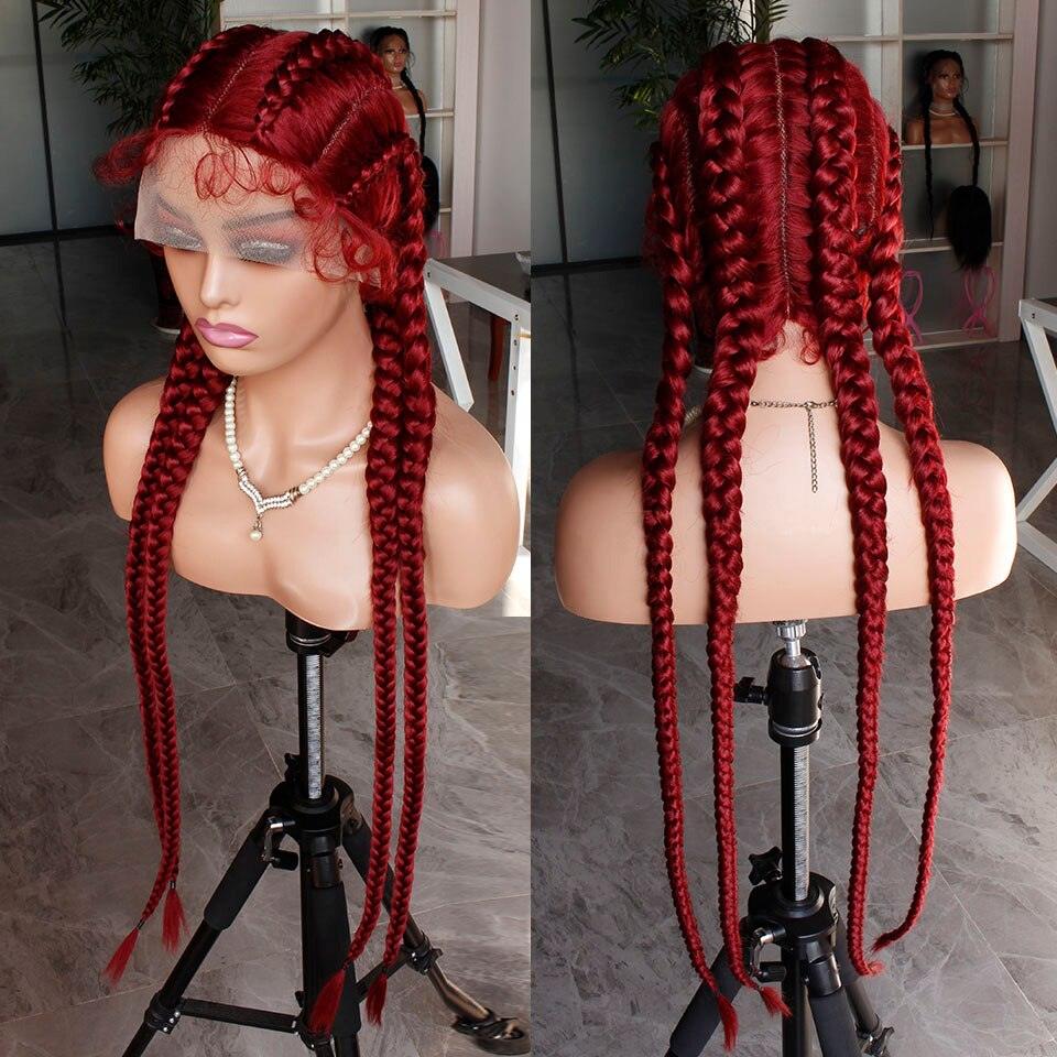 Synthetic Lace Front Braided Cornrow Wig - Supreme Lush Hair