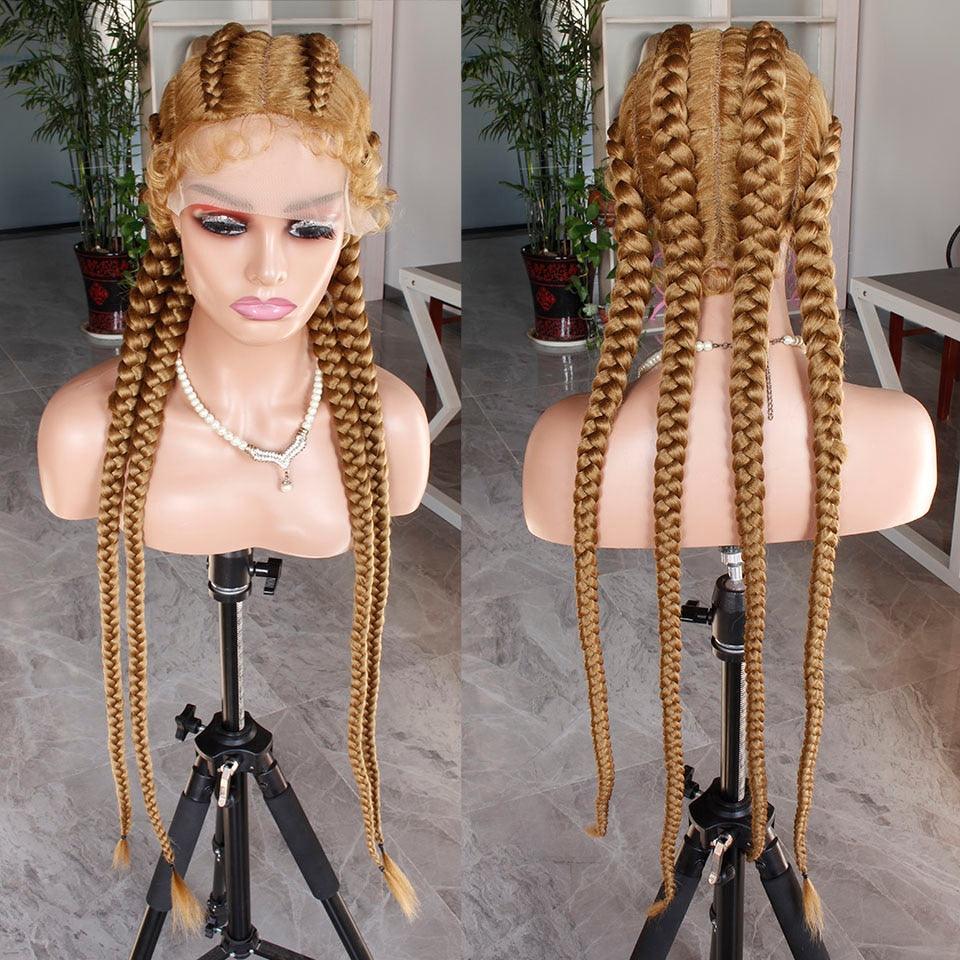 Synthetic Lace Front Braided Cornrow Wig - Supreme Lush Hair