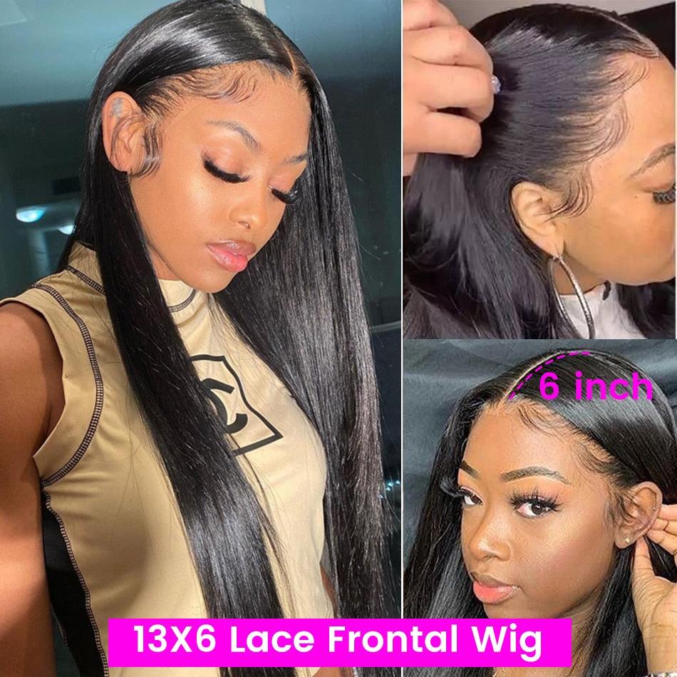 HD Lace Straight Frontal Wig - Supreme Lush Hair